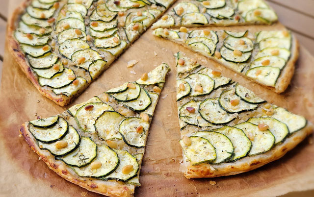 Tarte Fine aux Courgettes