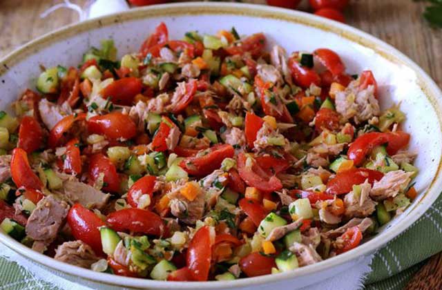 Salade au Thon et Légumes