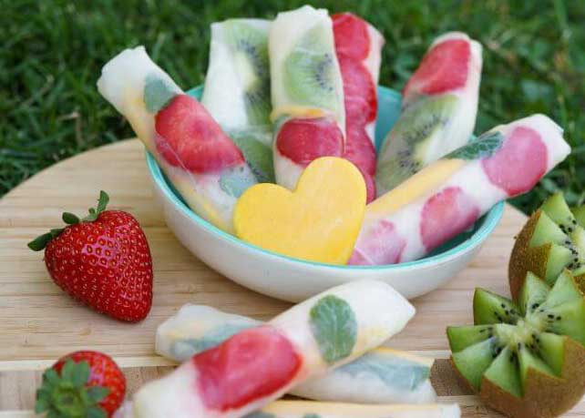 Rouleaux de Printemps aux Fruits