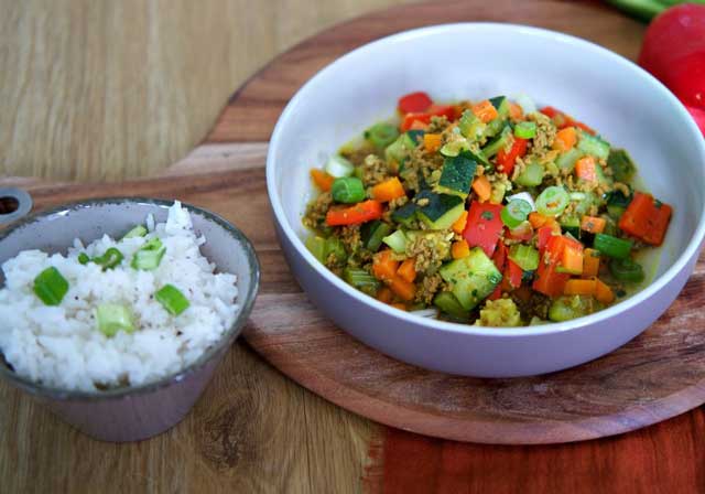 Poêlée de Viande Hachée et Légumes