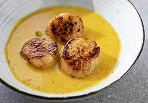 Coquilles Saint-Jacques au Curry