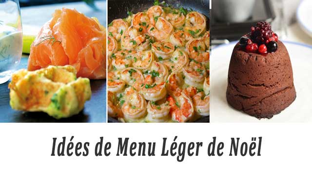 Menu Léger de Noël