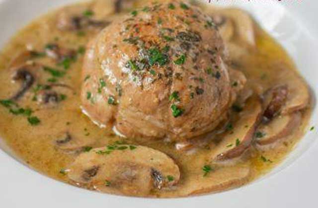 Paupiettes de Veau aux Champignons et à la Crème WW