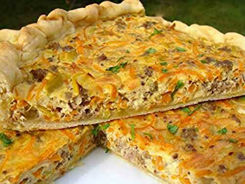 Quiche Boeuf Haché et Carottes WW