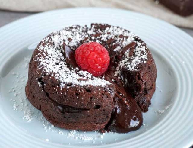 Fondant au Chocolat Sans Sucre de Cyril Lignac