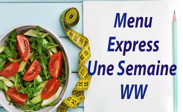 Menu Express d'Une Semaine WW