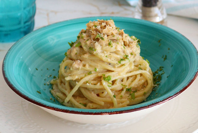 Pâtes Carbonara au Thon WW