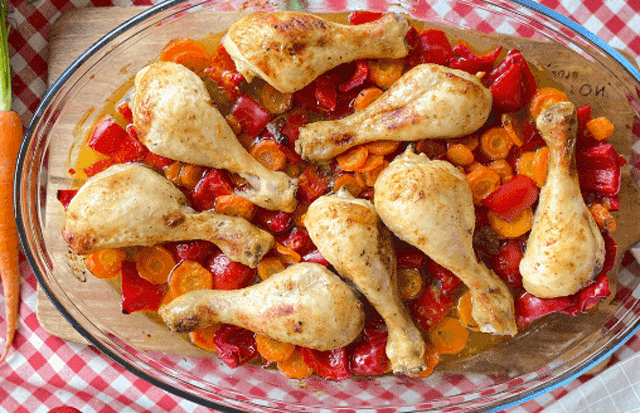 Pilons de Poulet et Légumes au Four WW