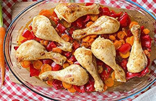 Pilons de Poulet et Légumes au Four WW