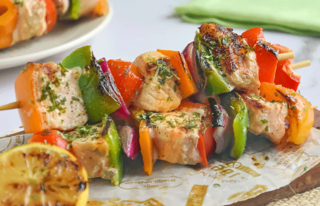 Brochettes au Saumon