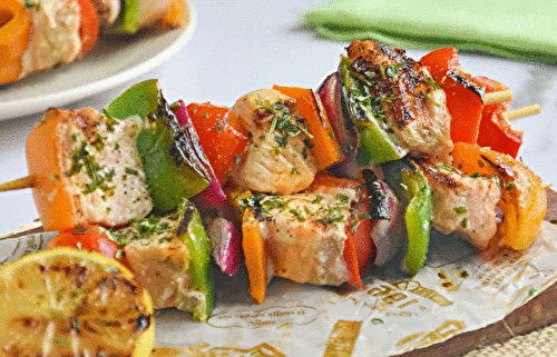 Brochettes au Saumon