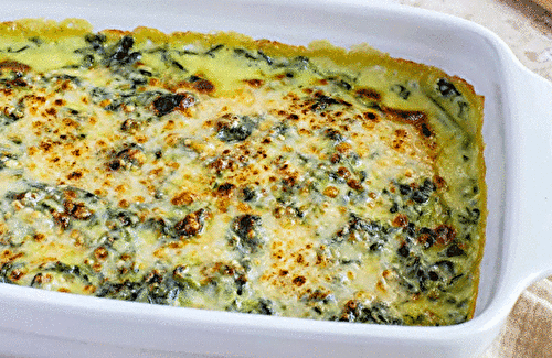 Gratin d’Épinard à la Béchamel Légère