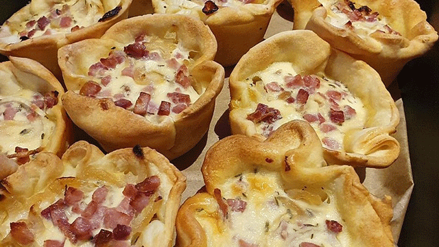 Mini Quiches Légères au Bacon WW