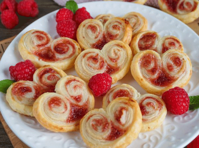 Palmiers à la Confiture de Fraise WW