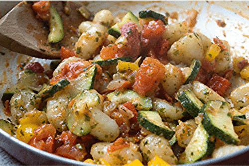 Poêlée de Gnocchis aux Légumes WW