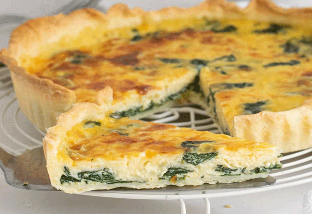 Quiche aux Épinards et au Fromage