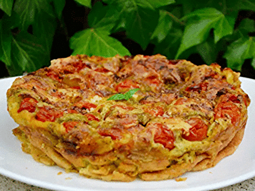 Clafoutis aux Tomates et Pesto WW