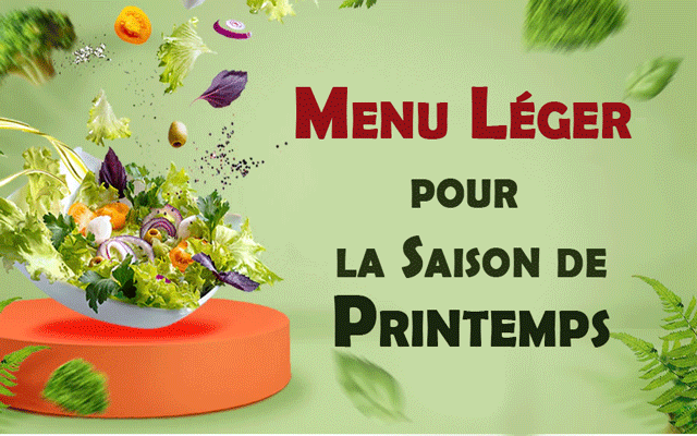 Menu Léger pour la Saison Printemps WW