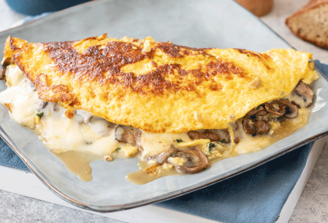 Omelette aux Champignons et Fromage WW