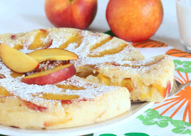 Gâteau Léger aux Pêches WW