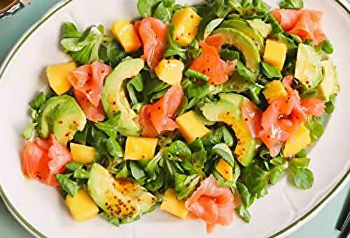 Salade de Saumon Fumé Mangue et Avocat WW