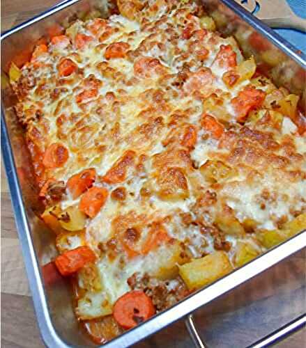 Gratin Légumes Viande Hachée et Gouda