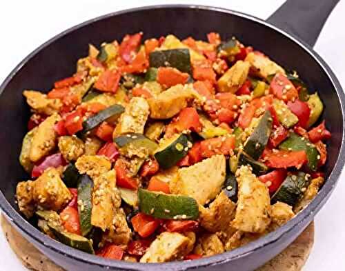 Poêlée de Poulet aux Légumes
