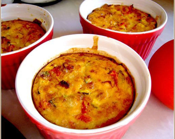 Flans Salés Tomates Courgettes