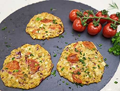 Galettes de Fromage Blanc aux Tomates Cerises et Herbes