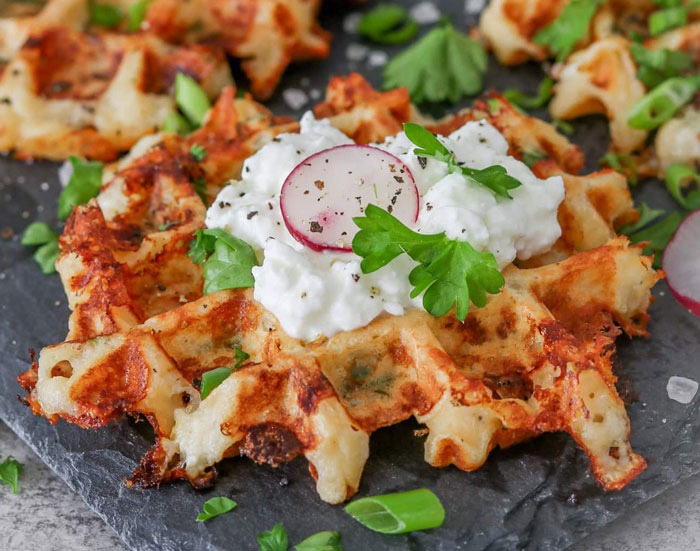 Gaufres Salées au Fromage