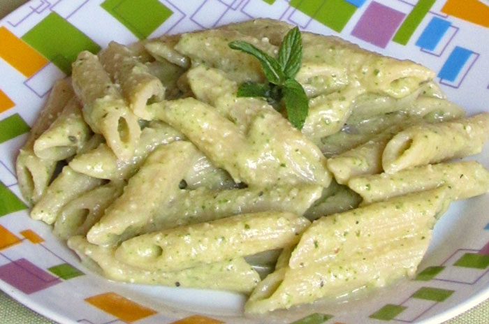 Pâtes au Pesto de Courgettes