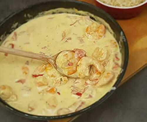 Poêlée de Crevettes Curry-Coco