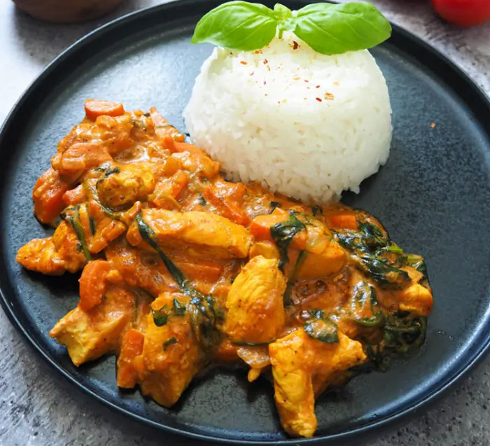 Poulet au Coco et Curry