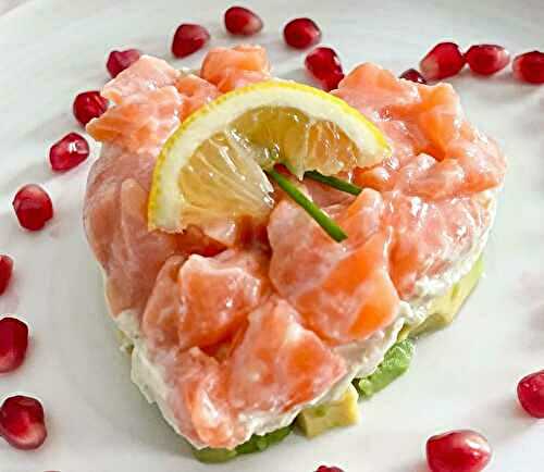 Tartare Saumon Avocat à la Moutarde