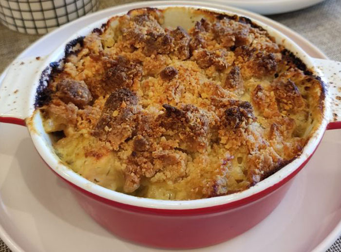 Crumble Saumon et Épinards