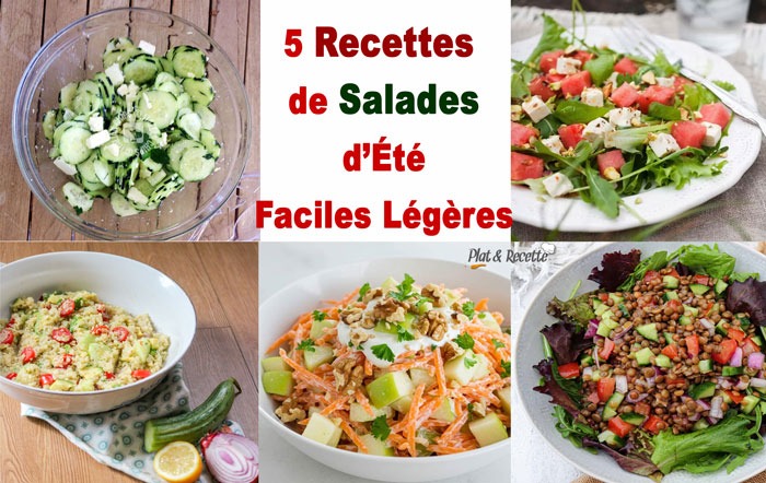 5 Recettes de Salades d’Été Faciles et Légères