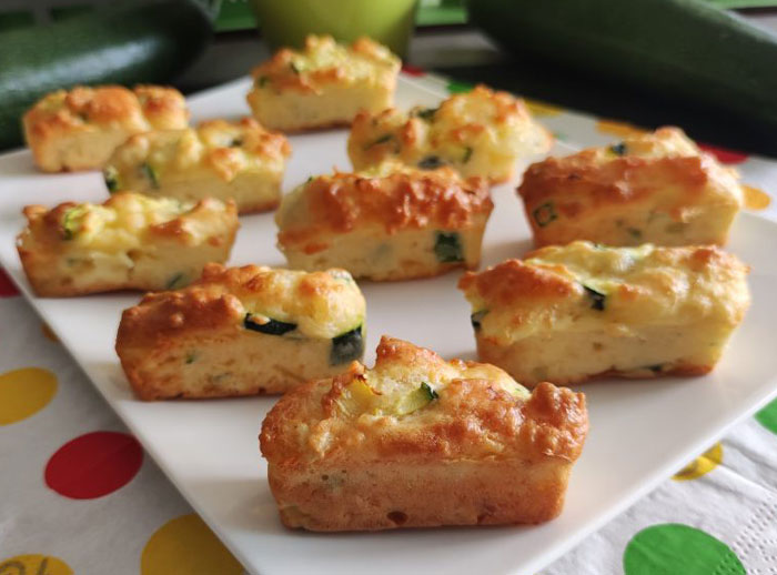 Bouchées Courgettes et Mozzarella