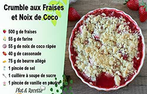 Crumble aux Fraises et Noix de Coco