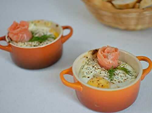 Oeufs Cocotte au Saumon Fumé