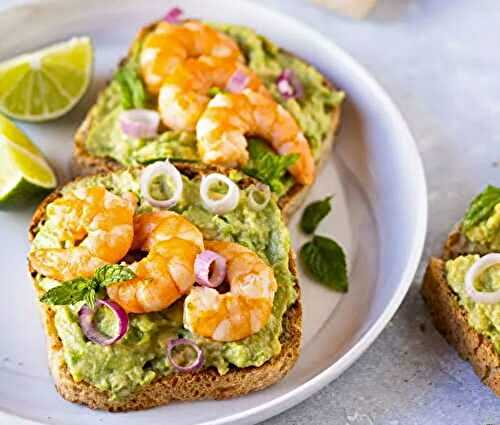 Toast Avocat et Crevettes