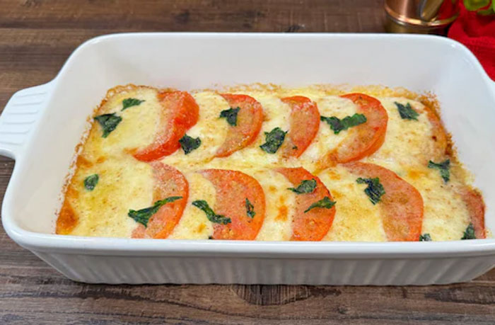 Gratin de Tomates et Mozzarella