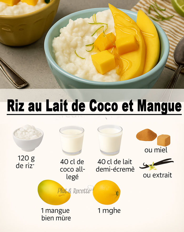 Riz au Lait de Coco et Mangue