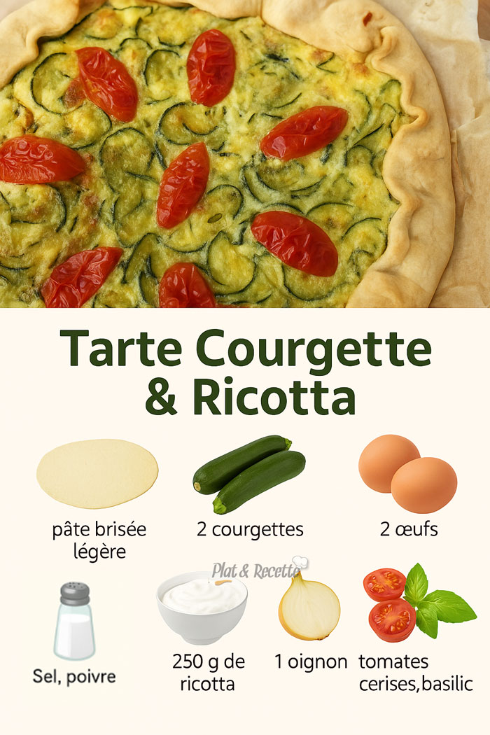 Tarte aux Courgettes et Ricotta