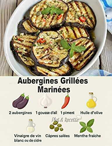 Aubergines Grillées Marinées