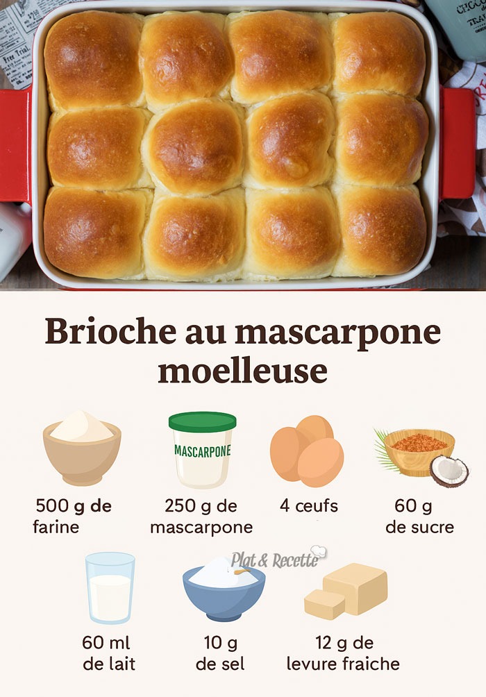Brioche au Mascarpone Moelleuse