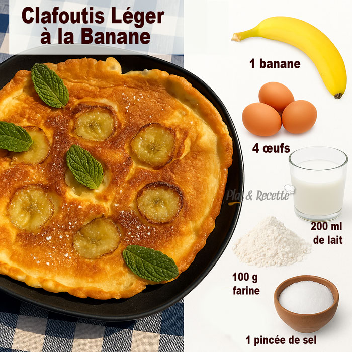 Clafoutis Léger à la Banane