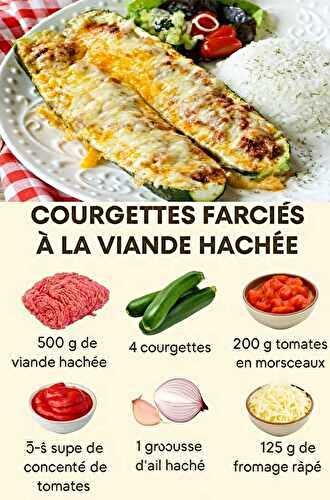 Courgettes Farcies à la Viande Hachée