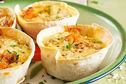 Mini Quiche dans Tortillas