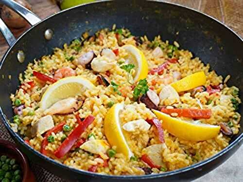 Paella Poulet et Fruits de Mer