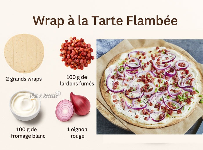 Wrap Façon Tarte Flambée